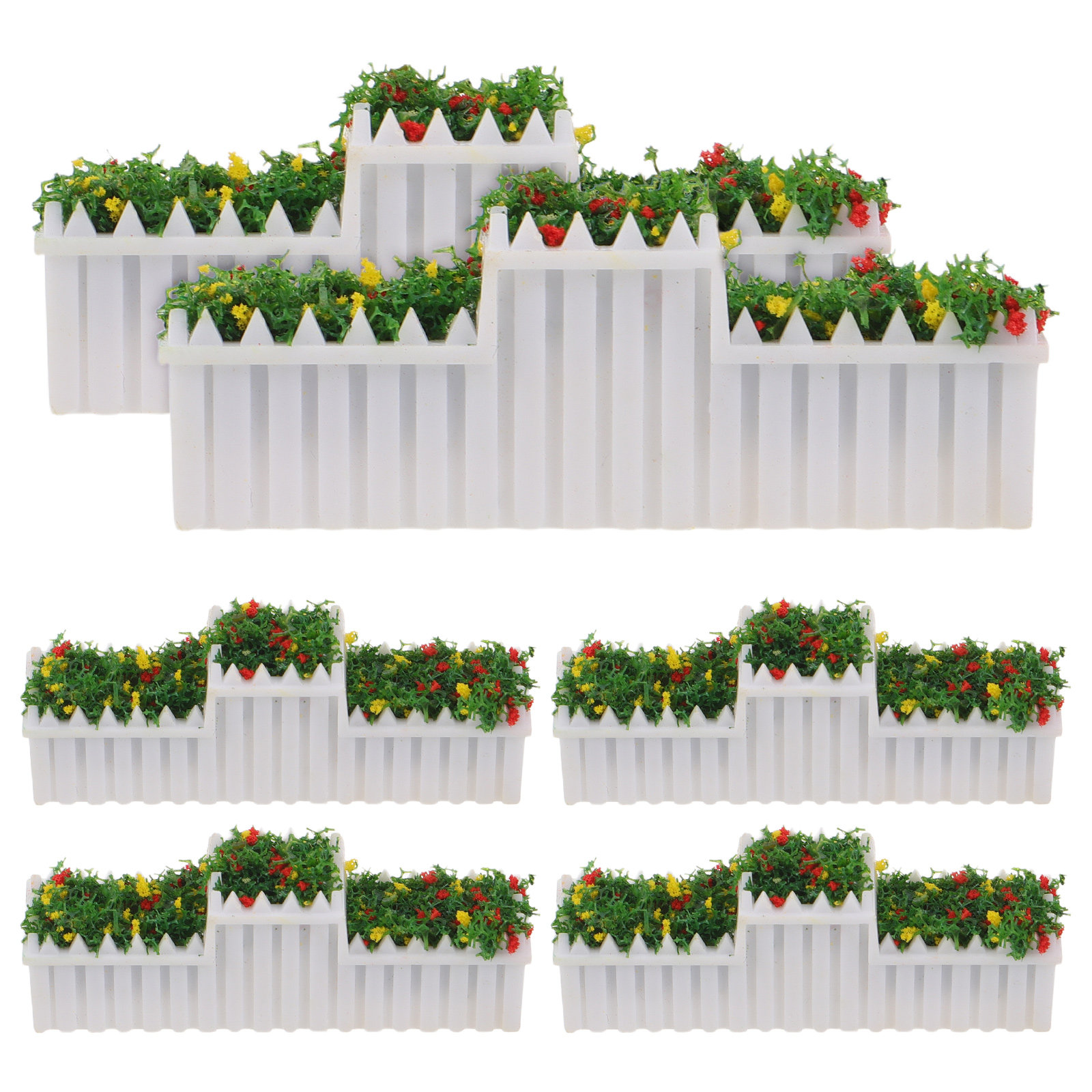 Bonsai Garden House - Set di 6 Modelli di Piante