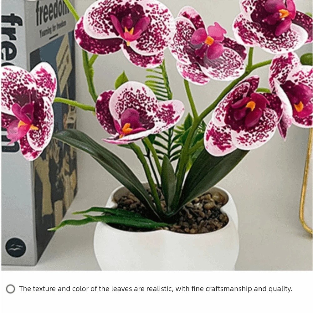 Bonsai Garden Kit - Orchidea a Farfalla Simulata Multi-Fiore, Fiori