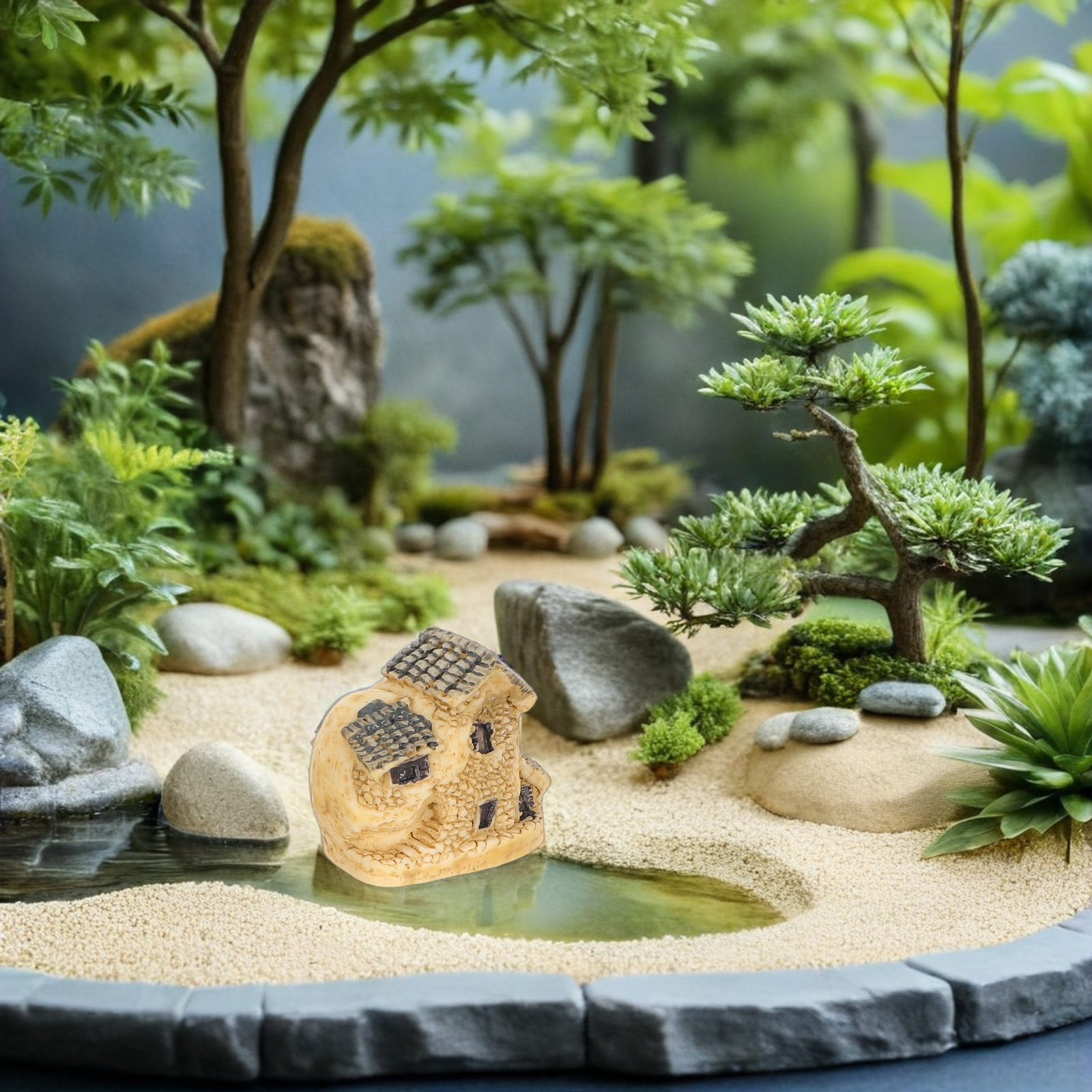 Bonsai Garden House - 4 Pezzi Case da Giardino delle