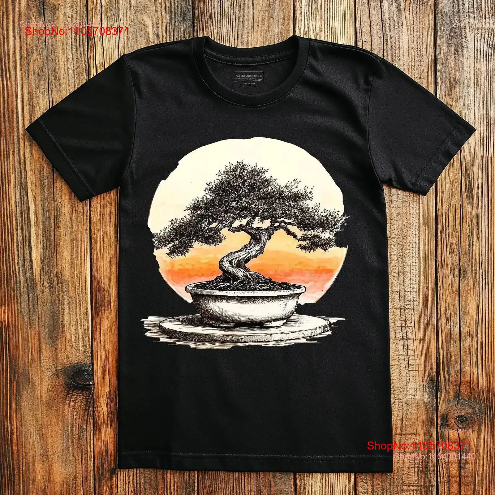Bonsai Tree Zen Garden - T-shirt con Albero Bonsai Giapponese, Arte