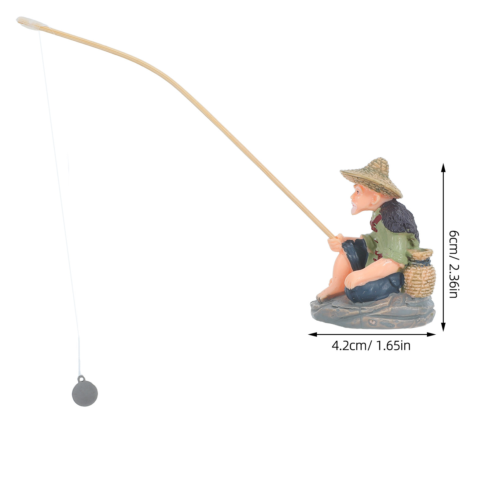 Statua di Pescatore Asiatico G - Bonsai Tree Zen Garden recensione e prezzo